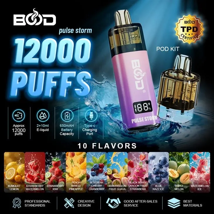 Bood Pulse Storm 12k Disposable Vape in Stock