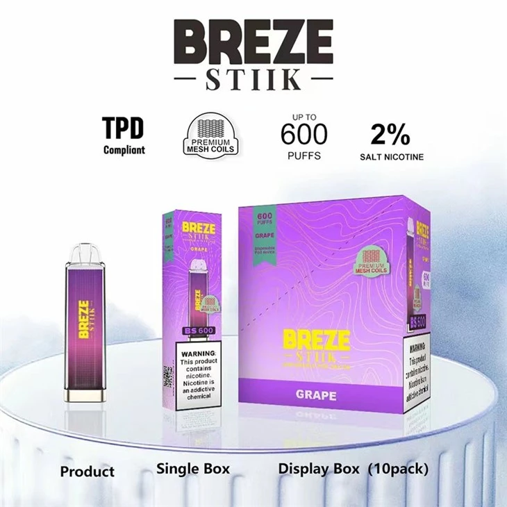 BREZE STIIK BS600 PUFF Disposable Vape high quality