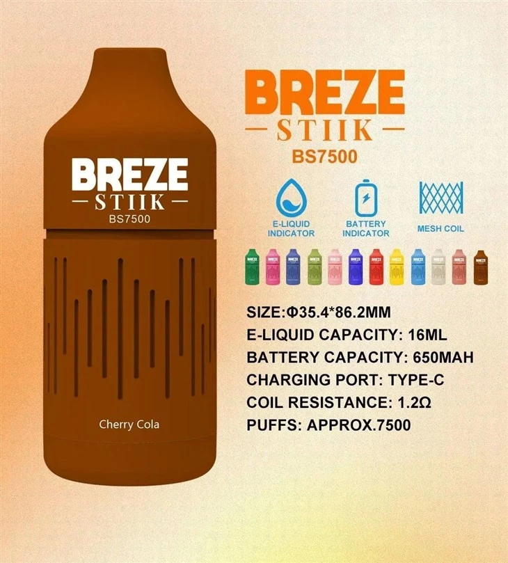 BREZE STIIK BS7500 PUFF Disposable Vape suppliers