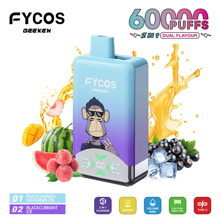 FYCOS Dual Flavors 60K Puffs Disposable Vape