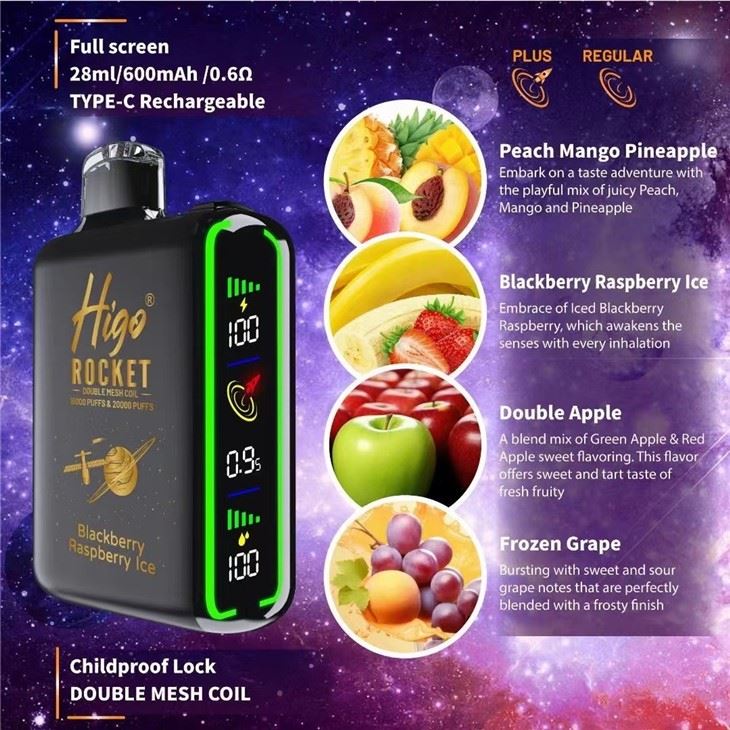 Higo Rocket 10000/20000 Puff Disposable Vape best