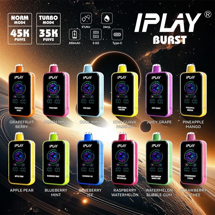 IPLAY BURST 45000 Puffs Disposable Vape high quality
