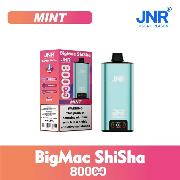 Jnr Big Mac Shisha 80K Puffs Disposable Vape suppliers