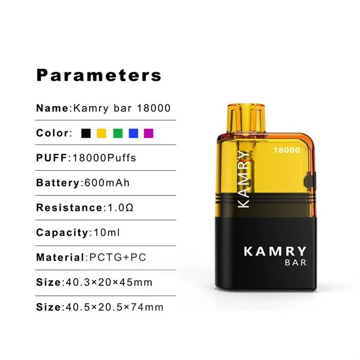 Kamry Bar 18000 Pod Disposable Vape high quality