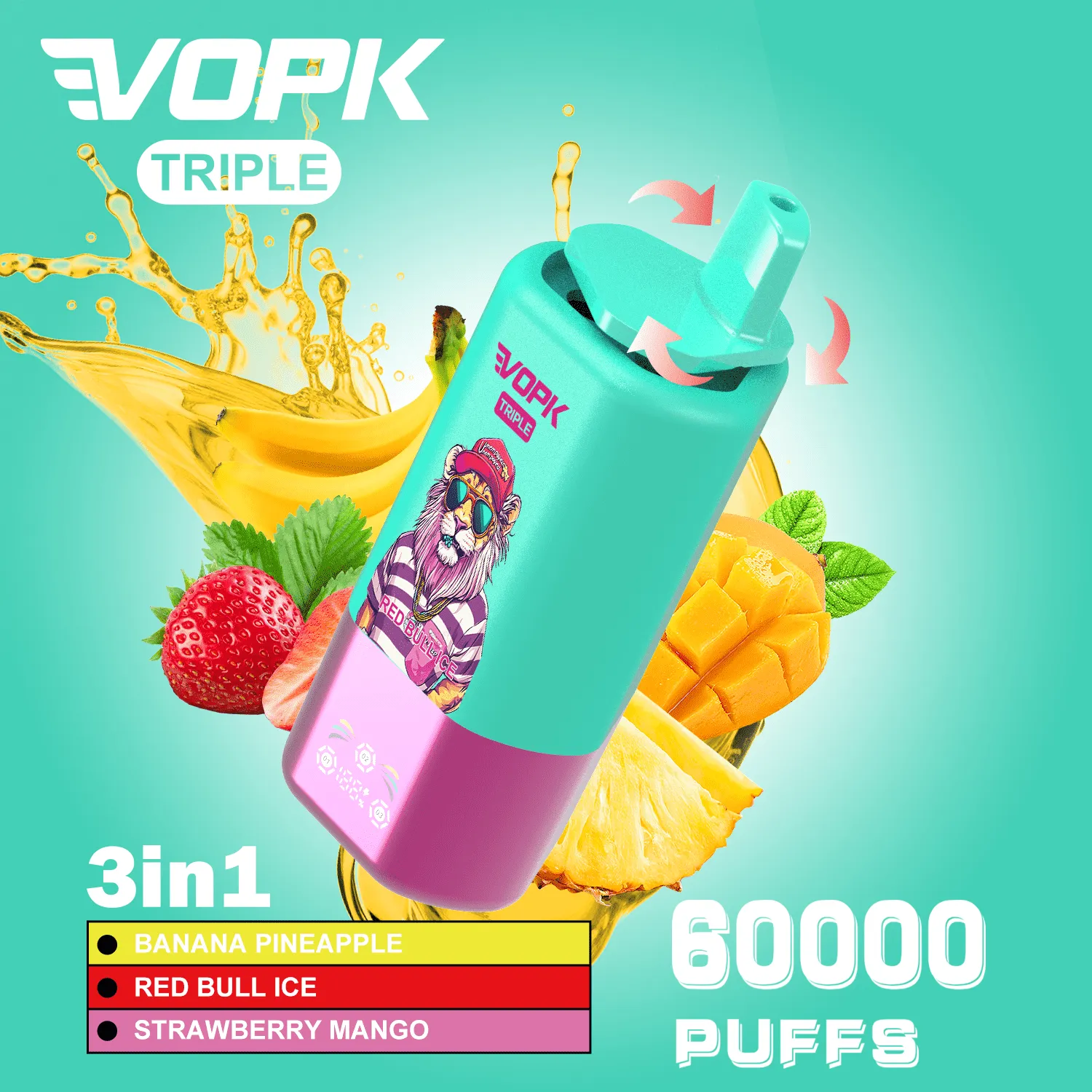 VOPK-TRIPE 60000PUFFS 10 VOPK-TRIPE 60000PUFFS 10