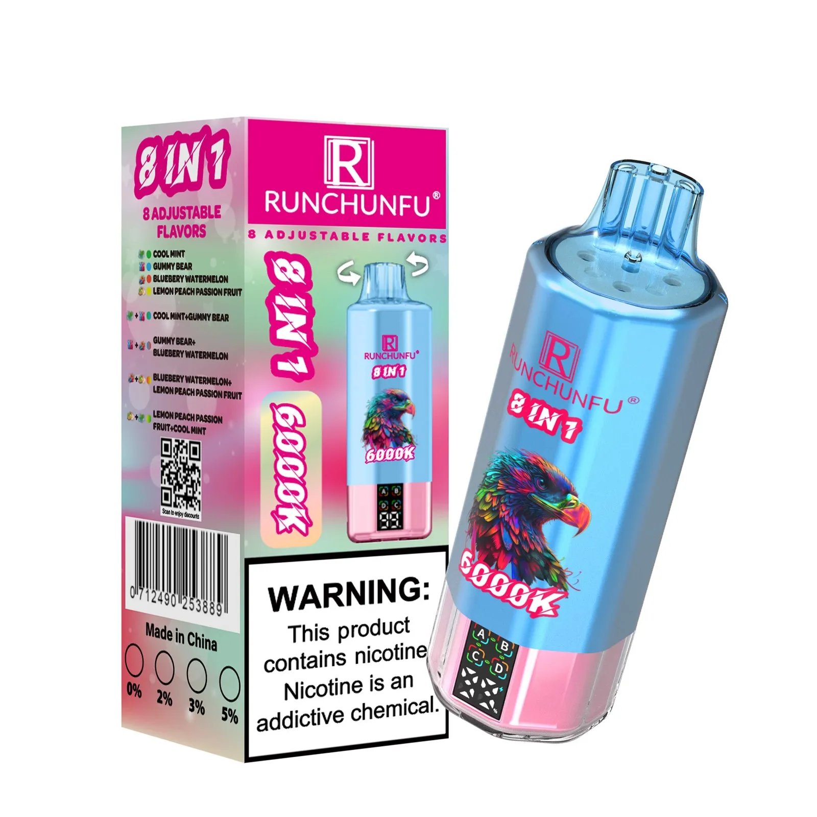 RUNCHUNFU 6000K PUFFS8 IN 1 3 RUNCHUNFU 6000K PUFFS8 IN 1 3